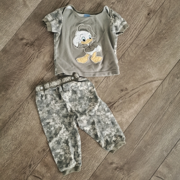 2/$10 Disney army pajama set camouflage